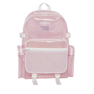 5THEWAY /plastic/ ROCKET BACKPACK in PINK aka Balo Trong Suốt Hồng