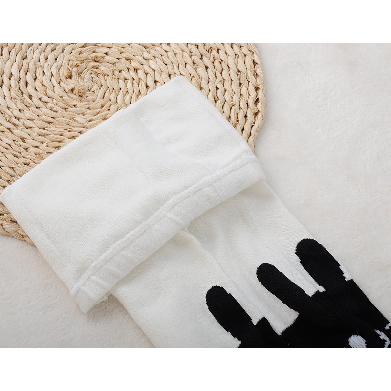 Quần tất len giả bốt hình Micky và Kitty ngộ nghĩnh cho bé chất lì mịn cotton