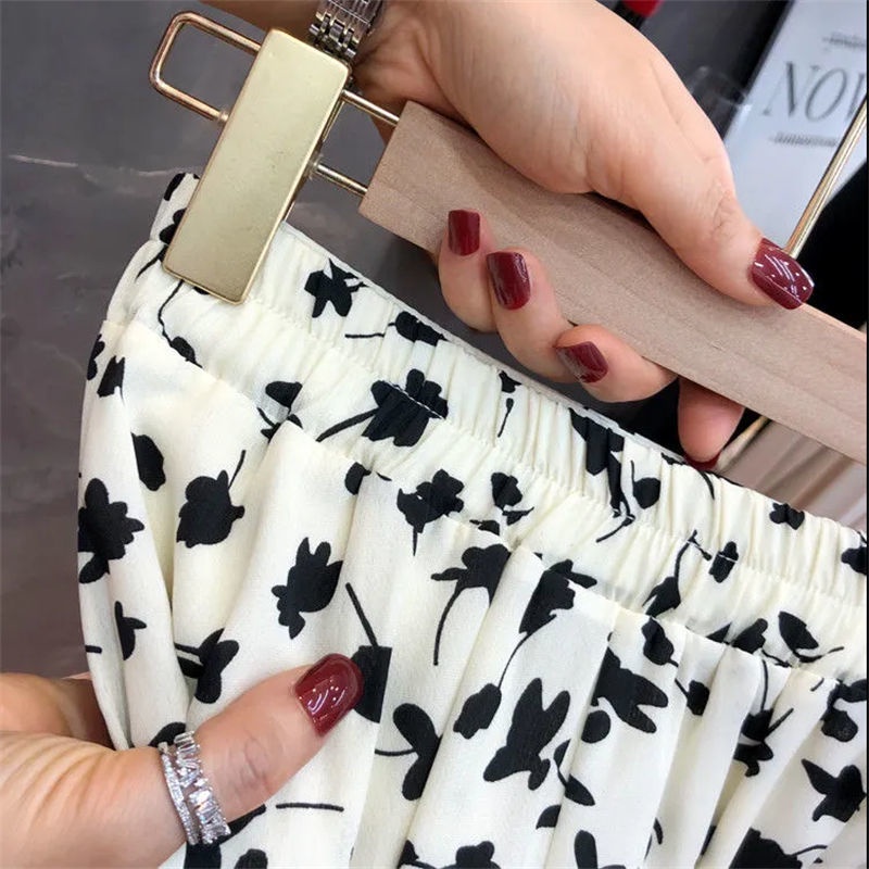 Chân Váy Hoa Mỏng Dáng Chữ A Lưng Thun Thời Trang Mùa Hè Mới 2022