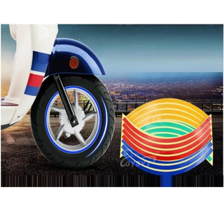 Bộ decan dán phản quang vành xe 206635 (xanh) [SKM]