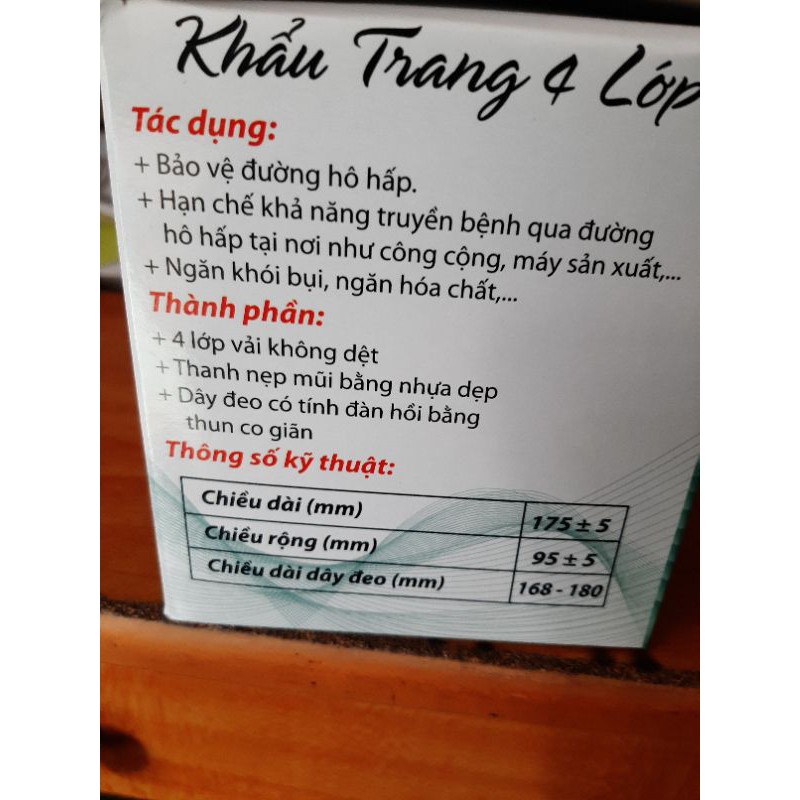 Khẩu trang y tế  4lớp kháng khuẩn.50 cái. | WebRaoVat - webraovat.net.vn