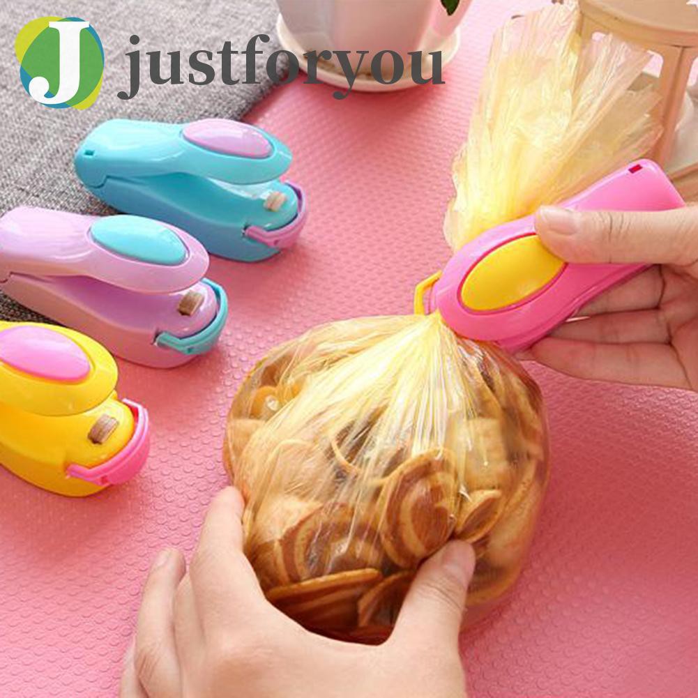 Justforyou Food Heat Sealer Portable Hand Pressing Plastic Package Bag Sealing Machine