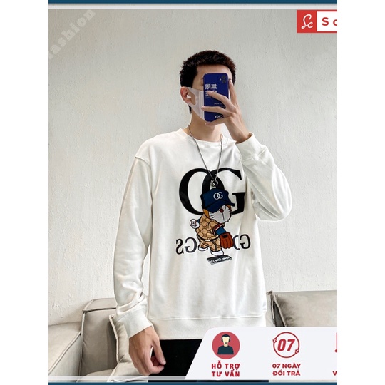 Áo thu đông tay dài nam, áo sweater nam Sochi chất nỉ mềm mịn in OG mã SW8.15