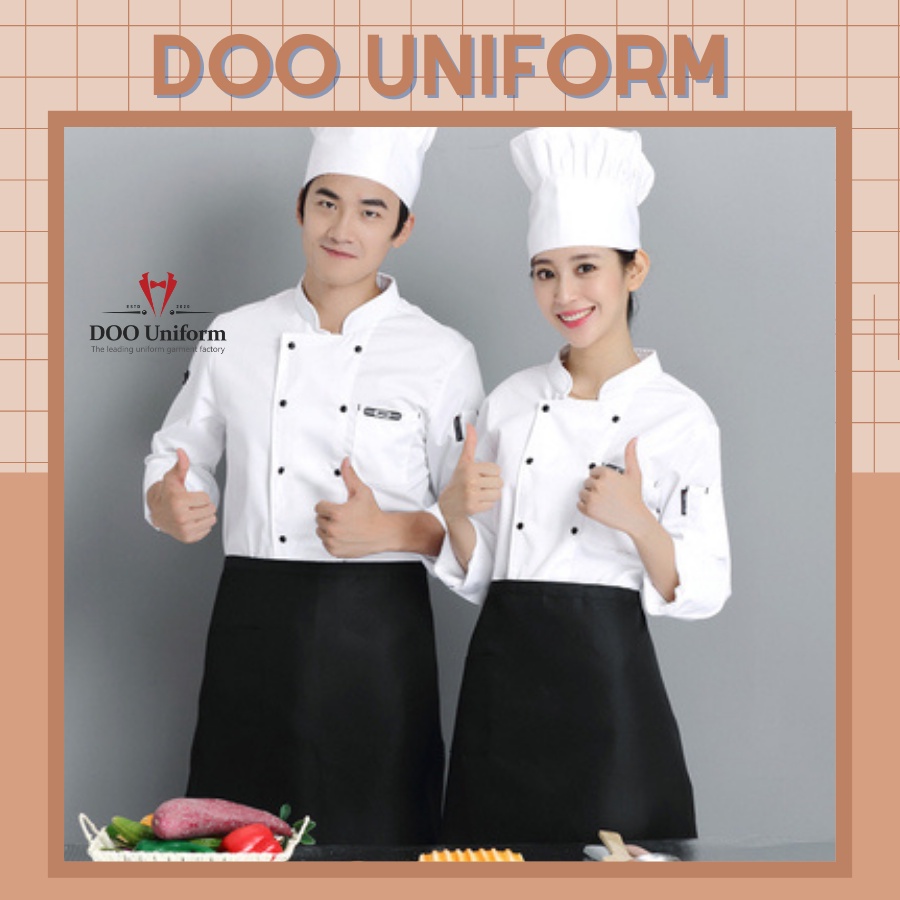 [DOO UNIFORM] Quần áo đầu bếp chất vải cao cấp