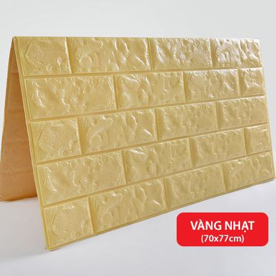 Miếng Dán Tường Xốp Giả Gạch Chịu Lực, Chống Nước, Chống Ẩm Mốc Khổ Lớn 77x70 cm