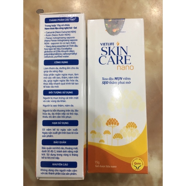 Skincare nano_xoa dịu mụn viêm sẹo thâm phai mờ