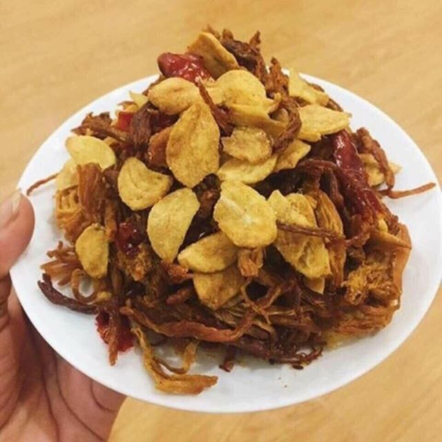 75K 250gr Khô Heo Cháy Tỏi Nhà Làm