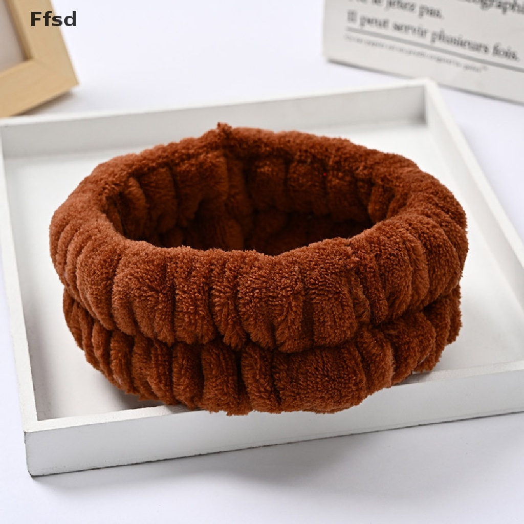 Băng đô turban lông cừu cho nữ dùng khi rửa mặt