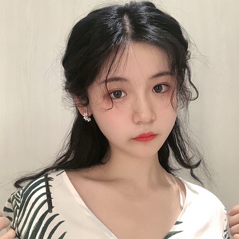 Hoa tai hoa tươi ngọt ngào hoa tai hoa tai nữ thời trang hàn quốc