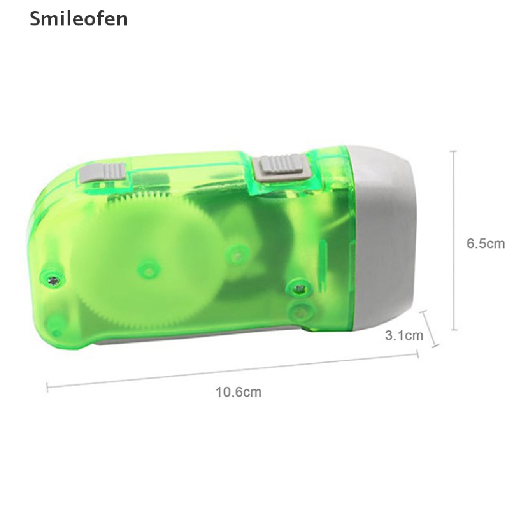 [Smileofen] Đèn Pin Dynamo 3 Bóng LED Nhấn Bằng Tay Mới Dùng Khi Đi Cắm Trại * On