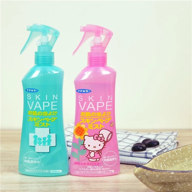 XỊT MUỖI SKIN VAPE HELLO KITTY JAPAN cho bé từ 6 tháng tuổi trở lên