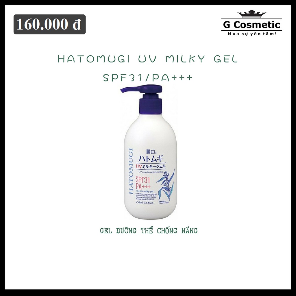 Dưỡng thể Hatomugi Ý Dĩ SPF31 PA+++ 250ml