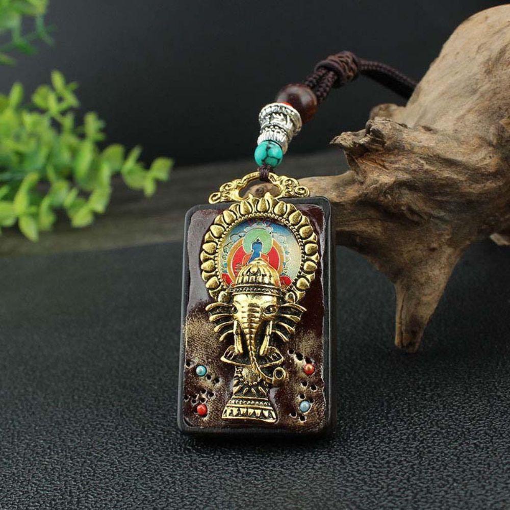 ANEMONE Vòng cổ Mặt Tượng Phật Thangka Độc Đáo Thời Trang Cho Nam Nữ