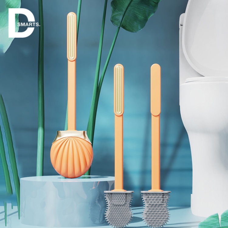 Cọ bồn cầu toilet gắn tường tạo hình sang trọng chất liệu silicon siêu mềm mại