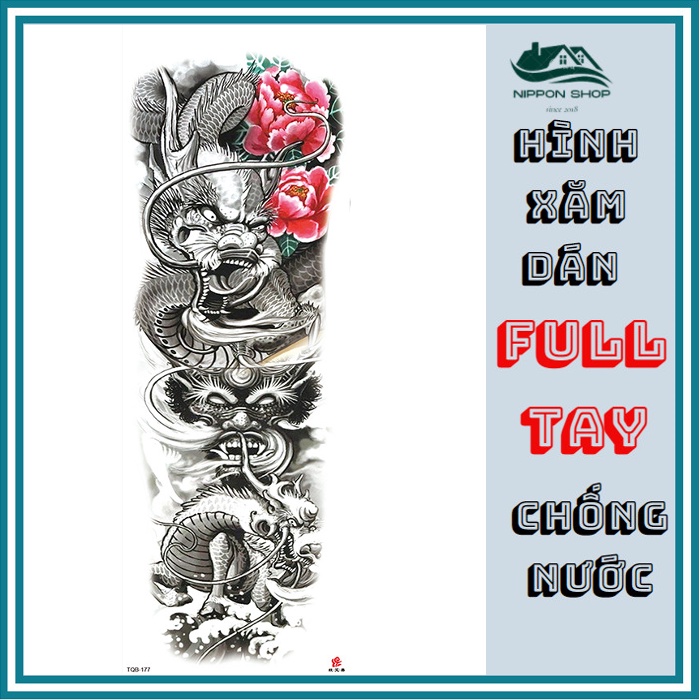Hình Xăm Dán Kín Tay, Nửa Lưng TQB-177