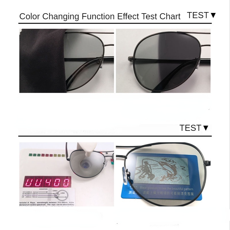 Mắt kính thay đổi màu thời trang cho nam