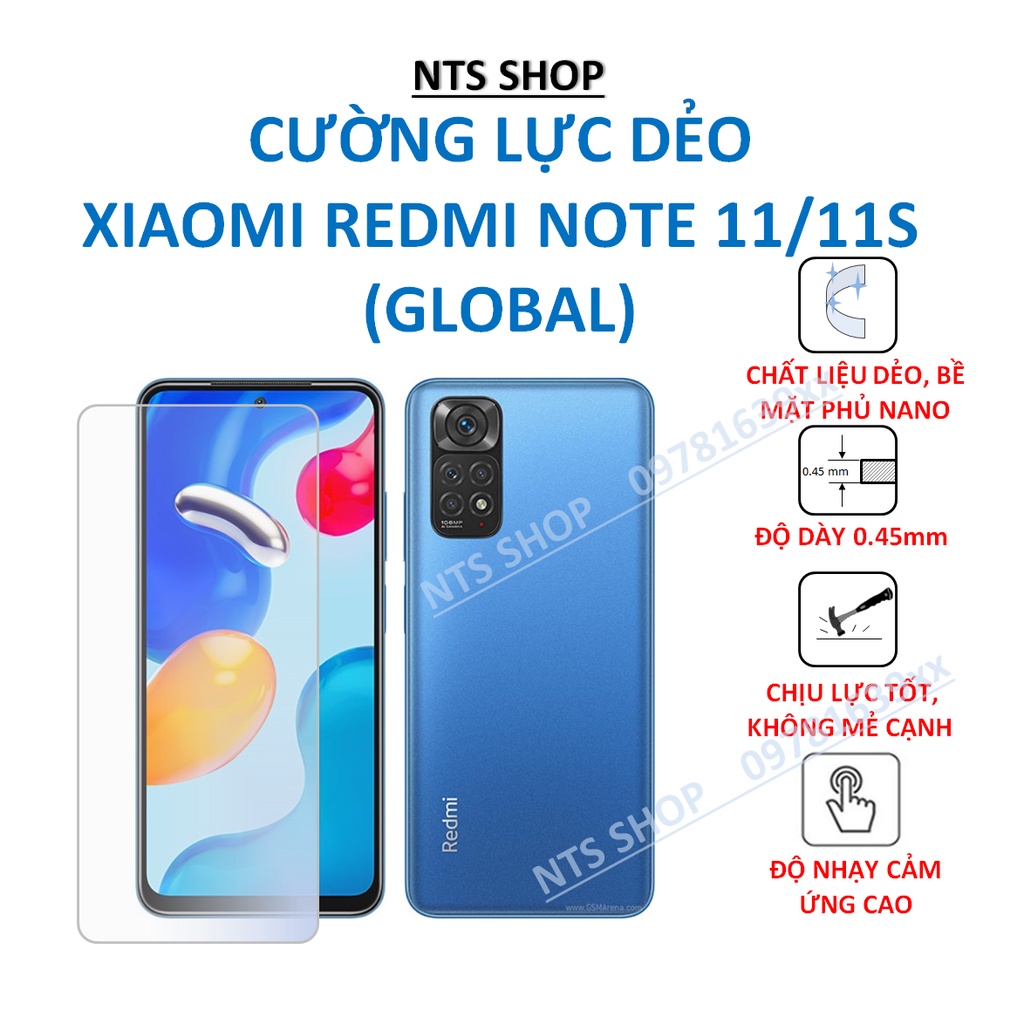 Dán cường lực dẻo Xiaomi Redmi Note 11/11S (global)