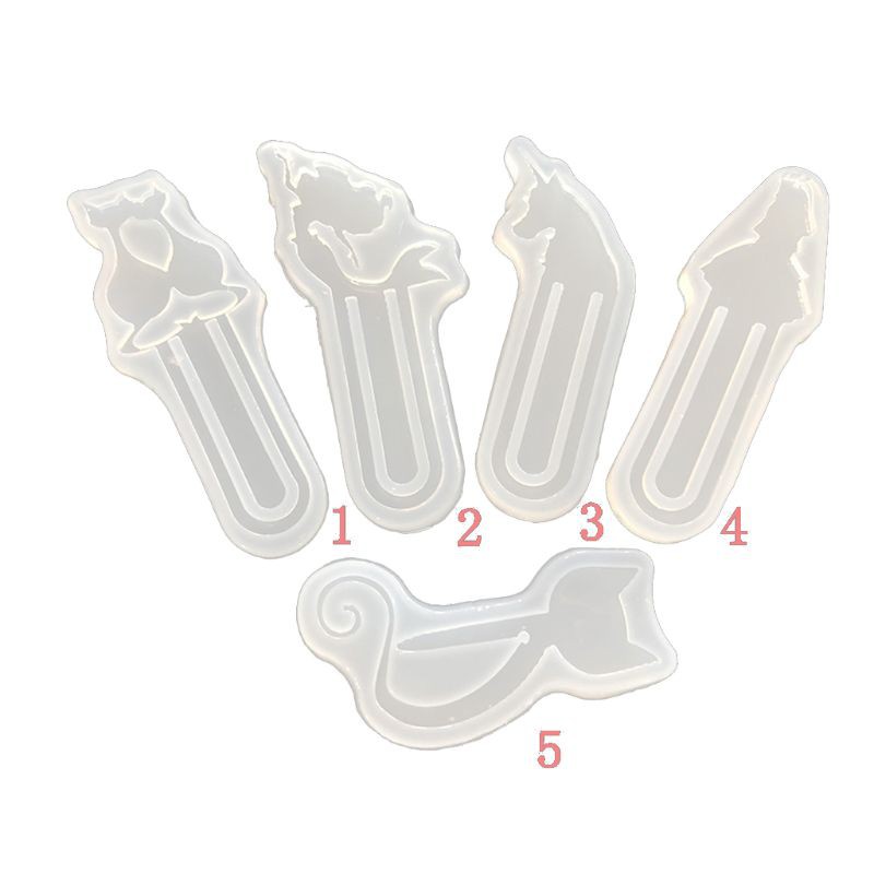Khuôn Silicone Làm Thanh Đánh Dấu Sách Hình Mèo