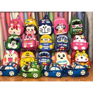 FREE SHIP - [ĐẮT SẮT RA MIẾNG] Balo thiết kế kèm tên và SĐT,  may thủ công từng chi tiết, vài da sần 3 năm không hỏng