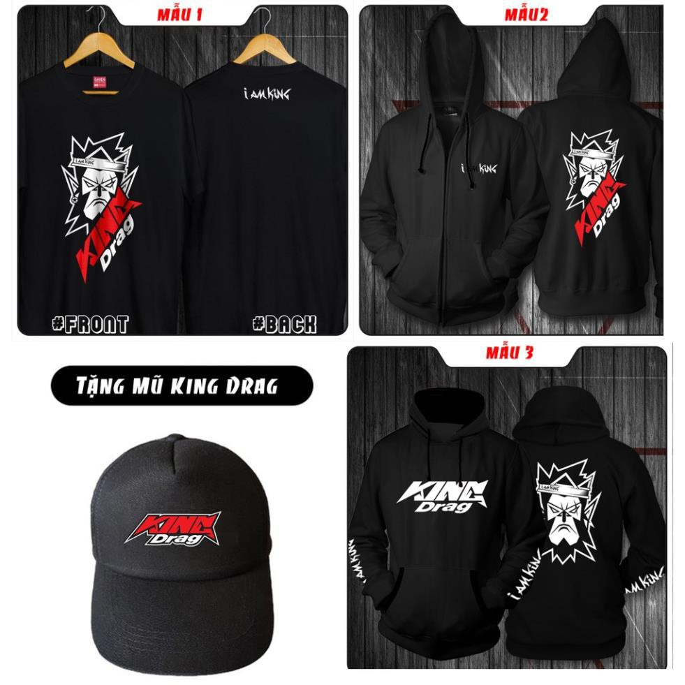 HOT - (SALE) BST Áo King Drag Biker Racing - áo thun hoodie áo khoác cực chất tặng kèm mũ siêu ngầu /uy tin chất lượng