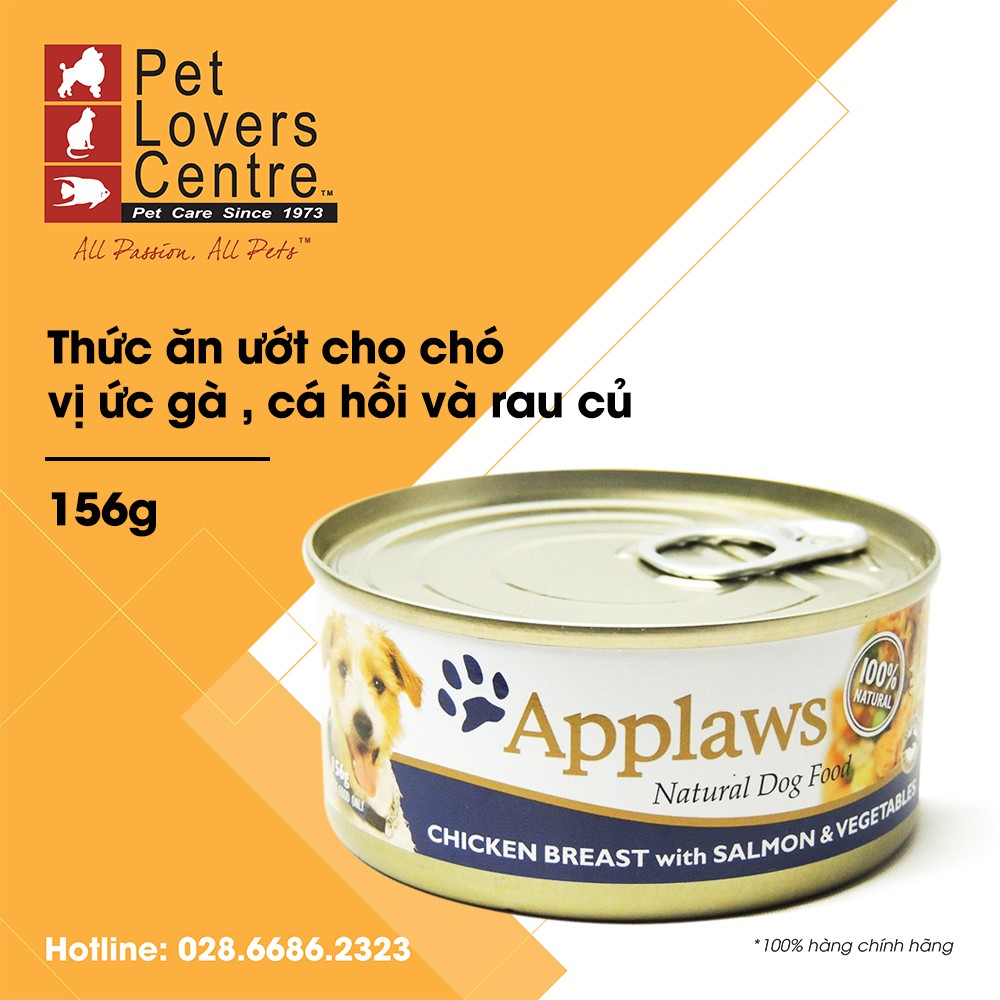 [7 vị] Pate cho chó APPLAWS 156g