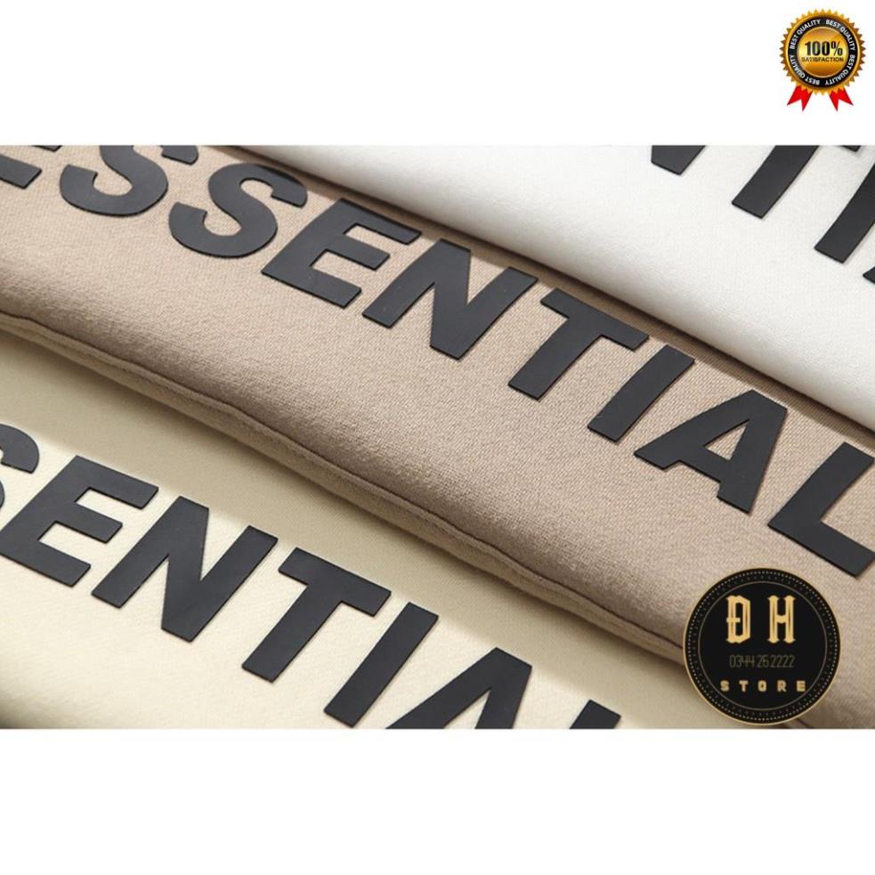 Áo Khoác Hoodie Nỉ Cao Su Nổi Nam Nữ Có Mũ Form Rộng ESSENTIALS Nhiều Màu Unisex Ulzzang . | BigBuy360 - bigbuy360.vn