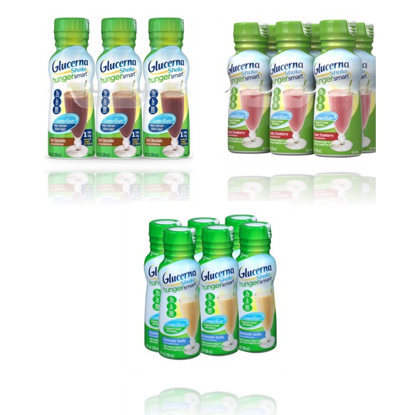 (Date 2021 ) Glucerna Hunger Mẫu mới Thùng 12 chai sữa Glucerna Hunger Homemade 296ml x 12