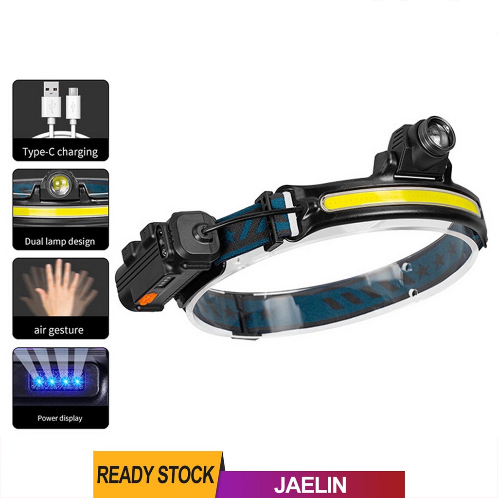 Đèn Led Đeo Đầu Cảm Biến Chuyển Động Có Thể Sạc Lại Cho Sửa Chữa Miner