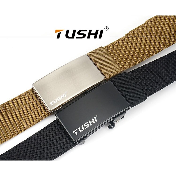(HÀNG ĐẸP) Dây Nịt Nam Cao Cấp TuShi_Khóa Tự Động Bằng Hợp Kim Không Gỉ, Dây Vải Canvas Siêu Bền Đẹp_Thắt Lưng Nam Xịn.