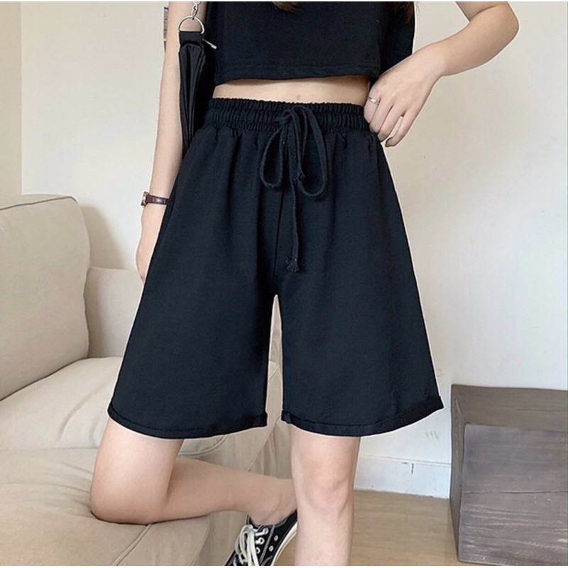 Quần short đùi ngắn IRU 3 màu (trắng/xám/đen) da cá