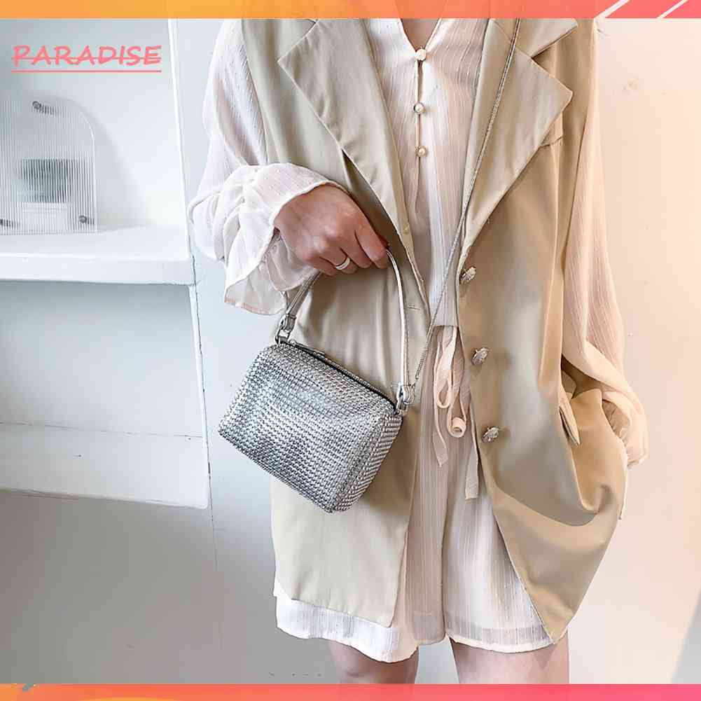 Túi Đeo Chéo Vai Đính Đá Thời Trang Sành Điệu Cho Nữ