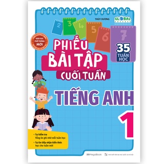 Sách Phiếu Bài Tập Cuối Tuần Tiếng Anh Lớp 1 Global