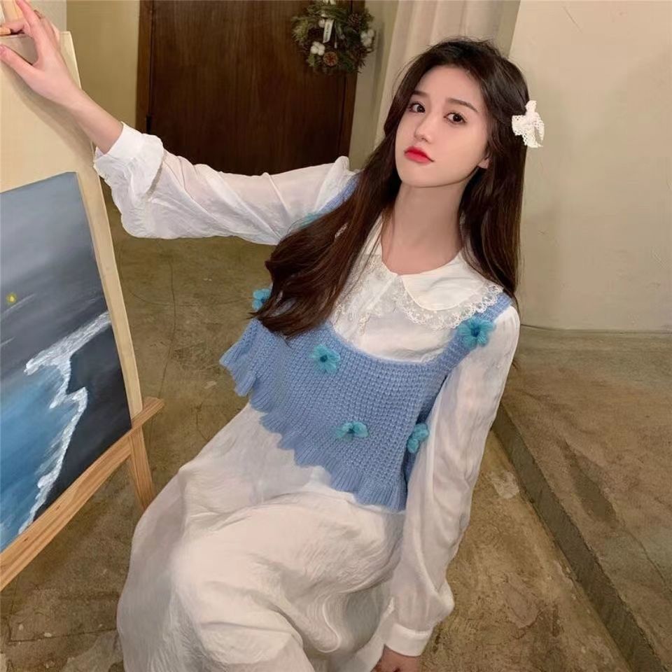 Áo Dệt Kim Sát Nách Màu Trơn Thiết Kế Đơn Giản Hợp Thời Trang