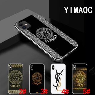 Ốp điện thoại TPU mềm trong suốt họa tiết Logo Versace cho iPhone XS Max XR X 11 Pro 7 8 6 6S Plus