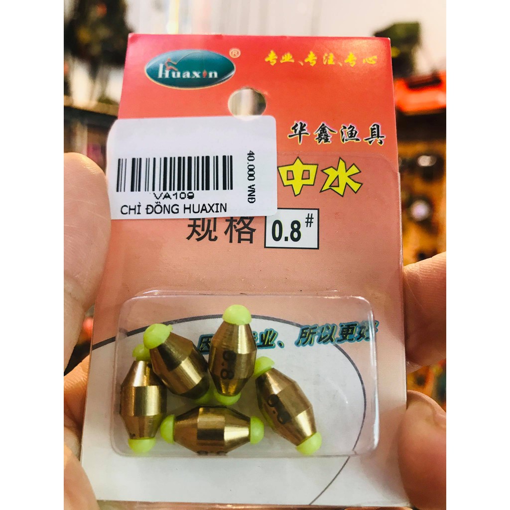 Chì đồng huaxin chì câu cá chì kẹp
