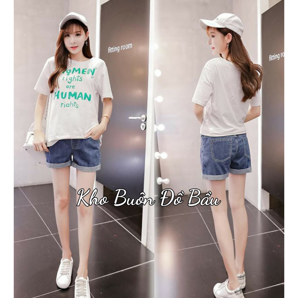 Quần Bầu Sooc Bò có chun và cúc diều chỉnh bụng SB3079