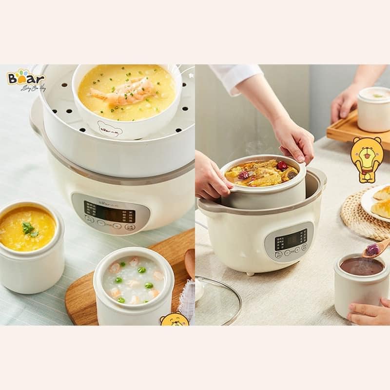 [CHÍNH HÃNG BẢO HÀNH 18 THÁNG] Nồi nấu chậm 1.6L Bear SUBE002