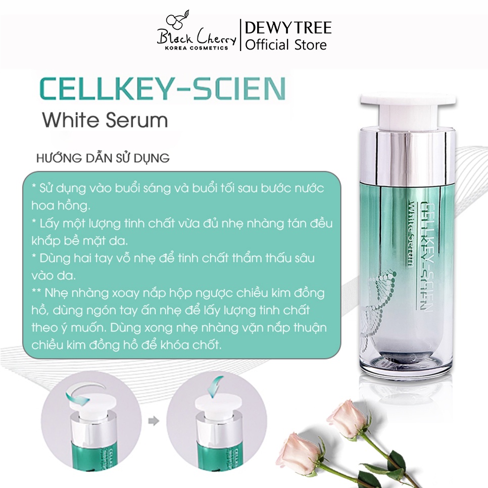 Bộ Dưỡng Trắng Da Tế Bào Gốc Phục Hồi Trẻ Hoá Da Và Chống Lão Hoá Cellkey-Scien Repair System White Set 30ml