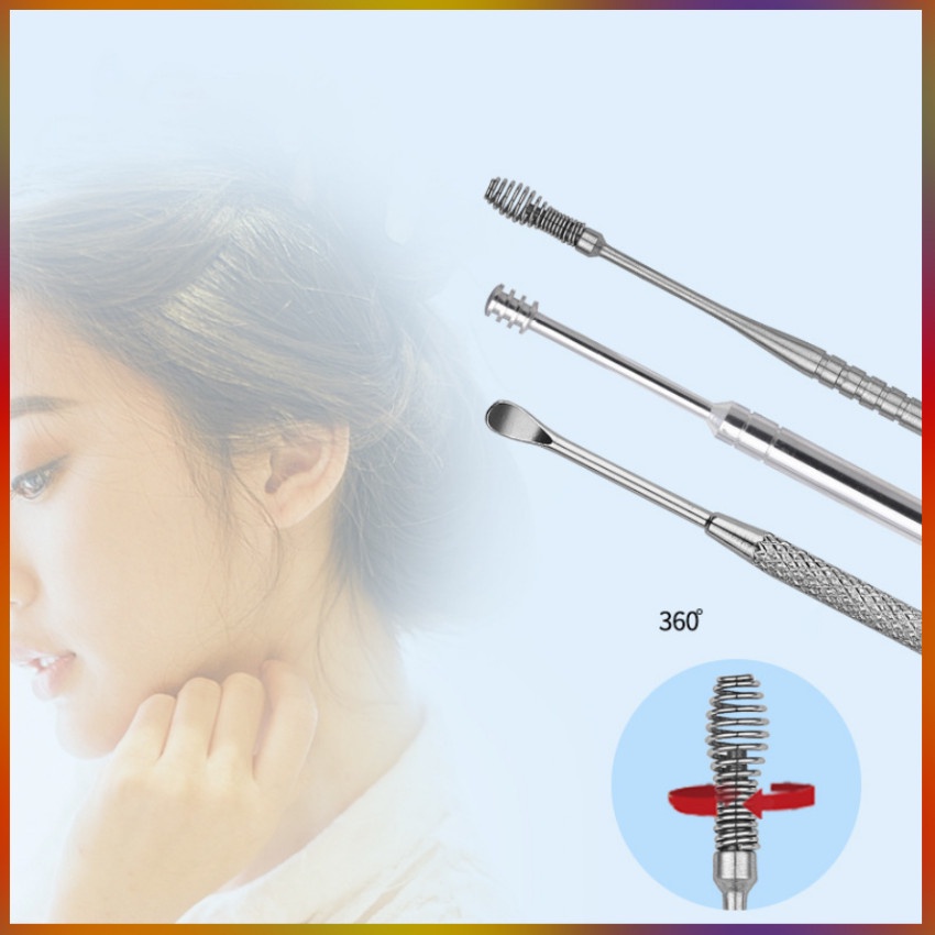 Dụng Cụ Lấy Ráy Tai Chuyên Nghiệp 07 Món Cao Cấp