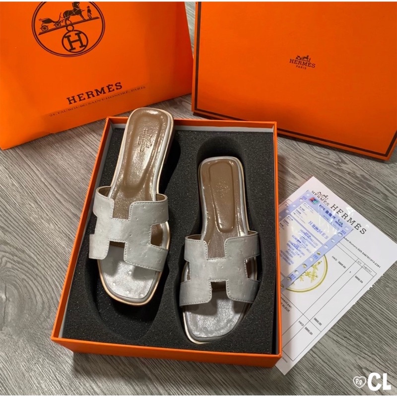 Dép lê Hm da mịn chấm fullbox