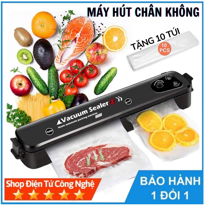 Máy hút chân không thực phẩm Vacuum Sealer  dùng cho gia đình hút siêu khỏe hết khí
