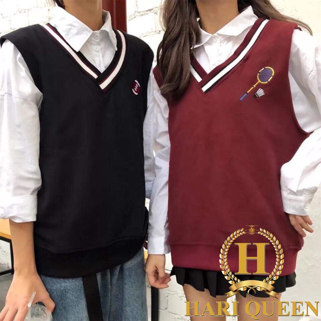 Áo gile thêu hình HARIQUEEN