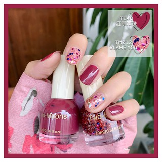 ❀TWO-MOONS❀Sơn móng tay Bộ 2 màu(1 chai / 10ml)