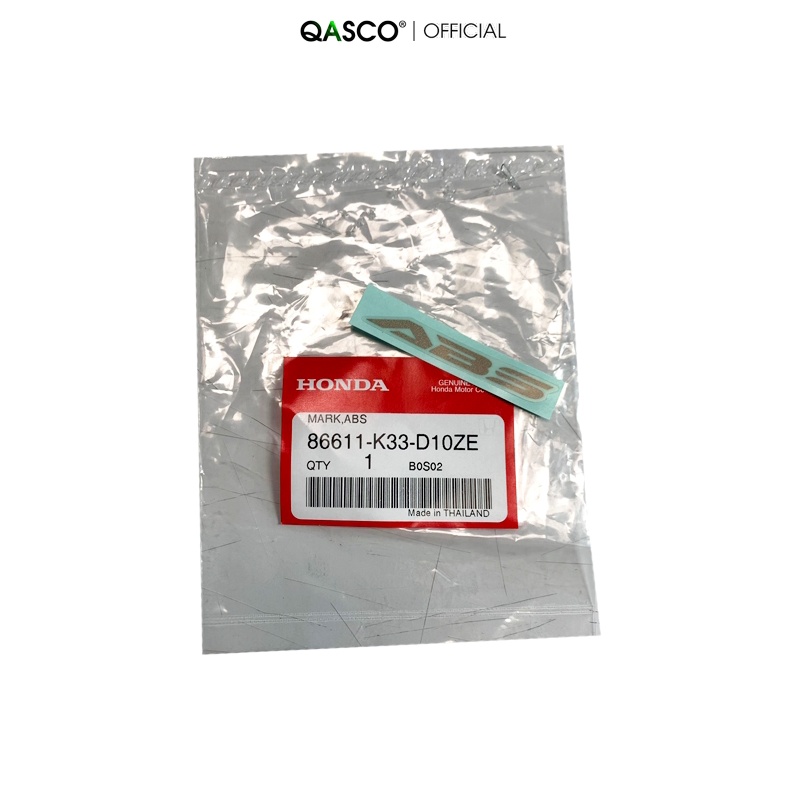 Tem HONDA chữ ABS dùng chung nhiều xe  QA(86611K33D10ZE) _( 340)