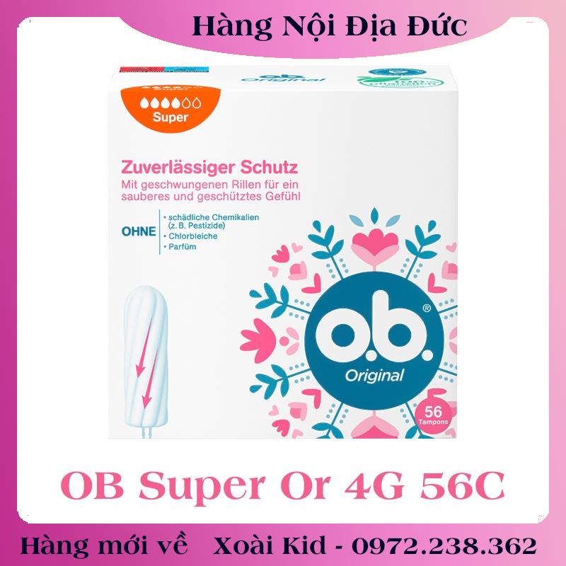 [Có che tên] Băng vệ sinh Tampon Ob Đức - Date mới đủ Bill