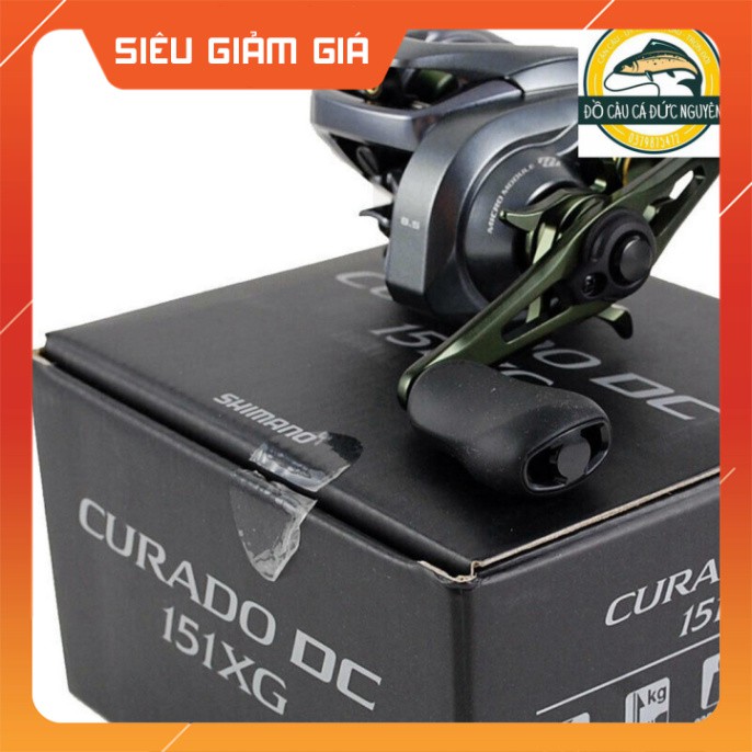 [Combo] Máy câu cá nằm ngang chính hãng Shimano Baitcast Curado DC 151XG ĐỒ CÂU ĐINH THẮNG [Giá rẻ]