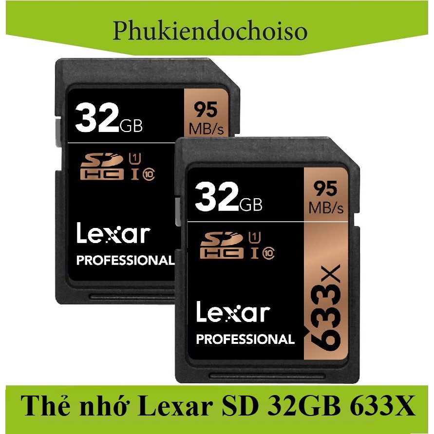 Thẻ nhớ SDHC Lexar Professional 32GB 633X | BigBuy360 - bigbuy360.vn