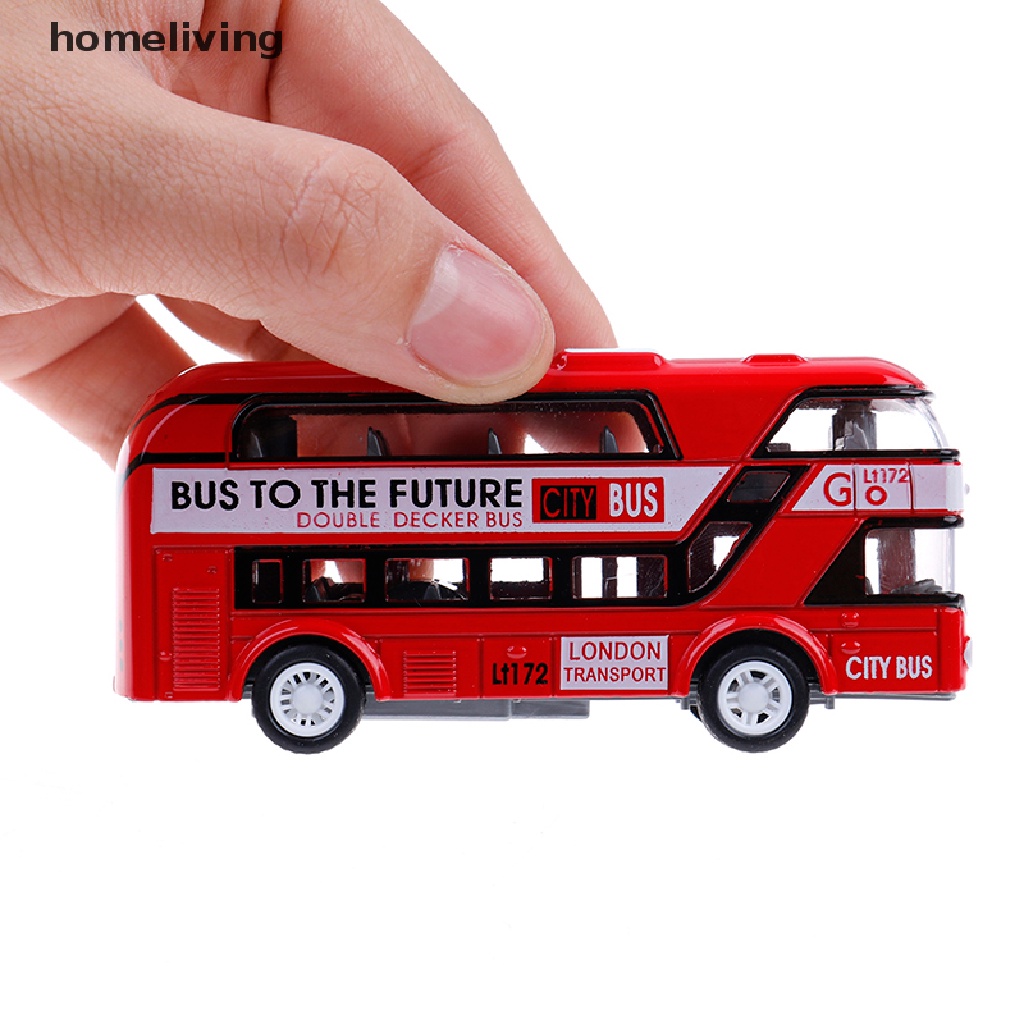 Homeliving Xe Buýt Hai Tầng Bằng Kim Loại Tỉ Lệ 1: 43