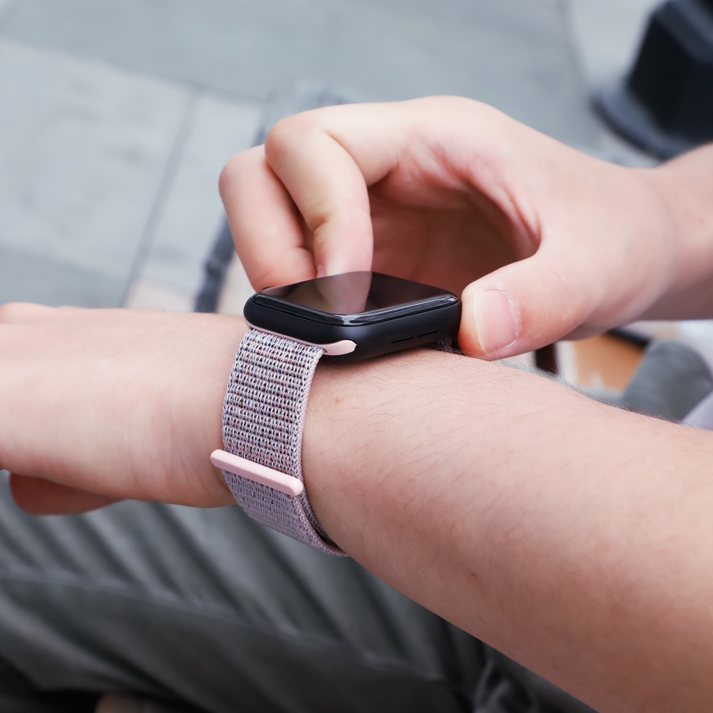 Dây đeo nylon thể thao thích hợp cho đồng hồ Apple Watch 38/40/42/44/45/49mm Iwatch Ultla dòng 8 7 6 Se 5 4 3 2 1