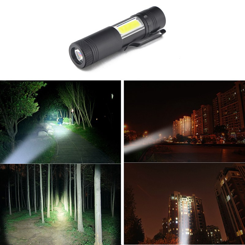 Đèn Pin Bóng Led Q5 Cob 14500 Hoặc Aa